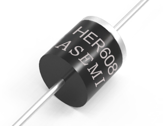 HER608/HER607/HER606/HER605/HER604/HER603 ASEMI高效恢復(fù)二極管 R-6軸向插件封裝